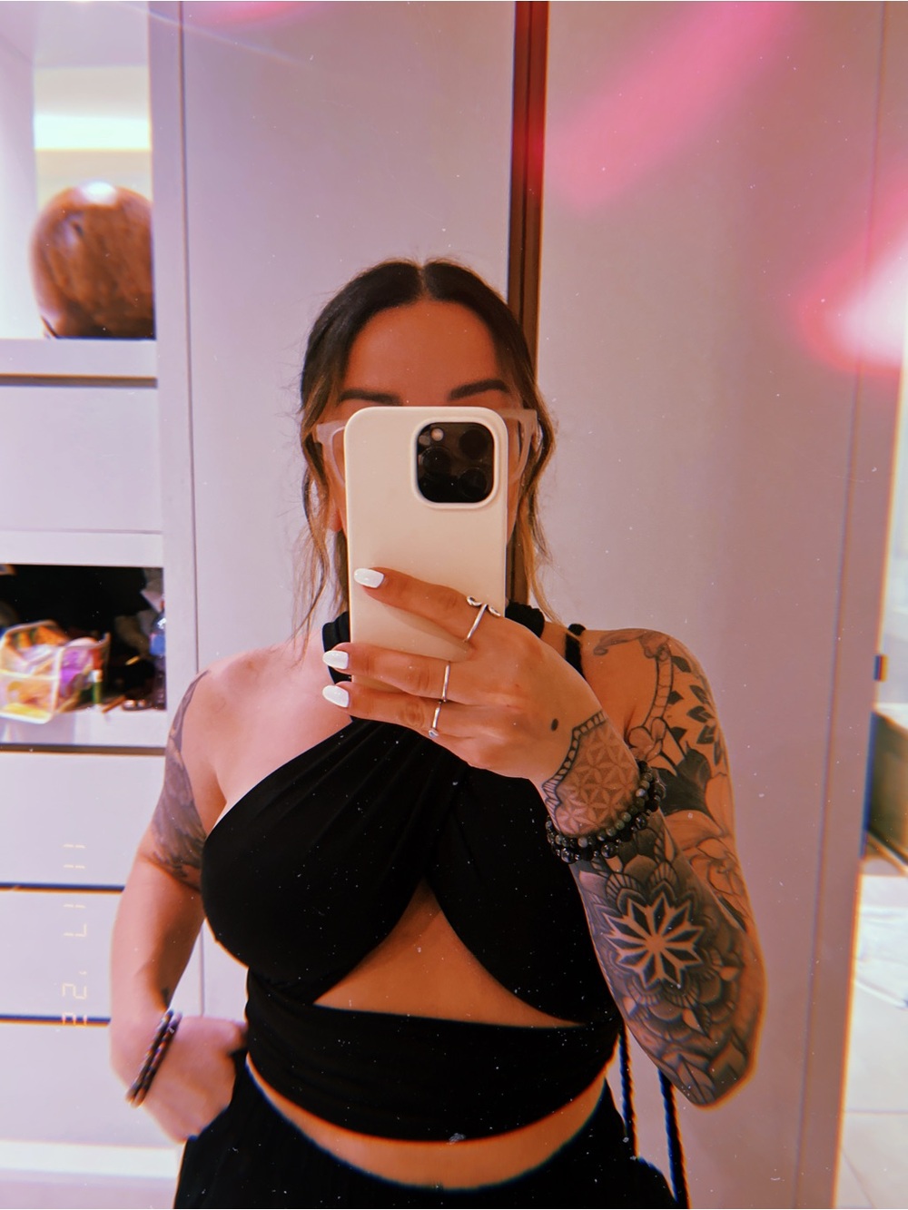 Black Wrap Top